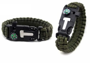 БРАСЛЕТ ВЫЖИВАНИЯ 5в1 PARACORD FIRST COMPASS