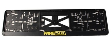 РАМКА НОМЕРНОГО ЗНАКА 3D наклейка FAKE TAXI