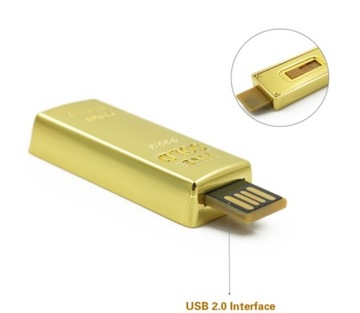 USB-НАКОПИТЕЛЬ 64 ГБ GOLD BAR WEALTH 24H PR