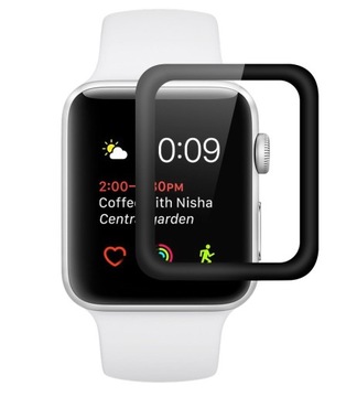 СТЕКЛО ПОЛНОЭКРАННОЕ 3D +AKC ДЛЯ APPLE WATCH 1/2/3 42мм