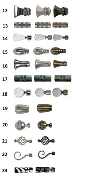 Карниз для штор + сайлент-кольца MODERN 25/19 ДВОЙНОЙ 260 СМ