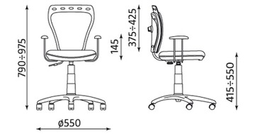 MINISTYLE ПУРПУРНЫЙ ДЕТСКИЙ ВРАЩАЮЩИЙСЯ СТУЛ M-25