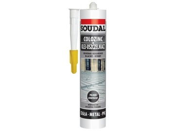 SOUDAL COLOZINC клей-герметик ЧЕРНО-СЕРЫЙ