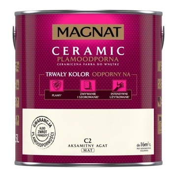 MAGNAT Ceramic farba do ścian 5L C2 AKSAMITNY AGAT