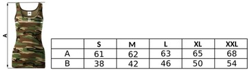 DAMSKI TOP NA RAMIĄCZKACH MASKUJĄCA MORO KAMUFLAŻ