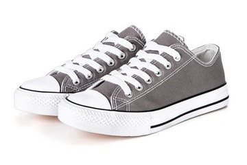 Buty sportowe TRAMPKI Szare GREY 36 Tenisówki P4