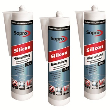 Sopro Silicon - Silikon sanitarny Bezbarwny 00 | 310ml