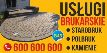 Baner Reklama - Usługi brukarskie 2,5x1,25m Szyld