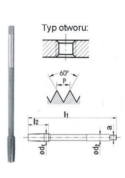 Метчик машинный для гаек М6 NGMF HSS FANAR (F1-151001-0060)