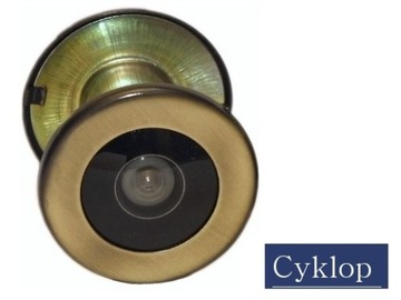 CYKLOP PANORAMIC DOOR VIEWER 35-60мм ПАТИНА для дверей Польский