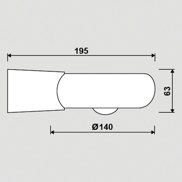 Настенный светильник для сада LED IP54 3W FLORA1