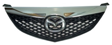 Решітка радіатора решітка mazda 6 02-06 gj6a50712 хром ідеальний стан! фото №1