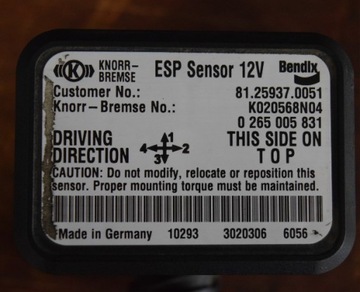 Датчик датчик esp man tgx tgs tga оригінал фото №1