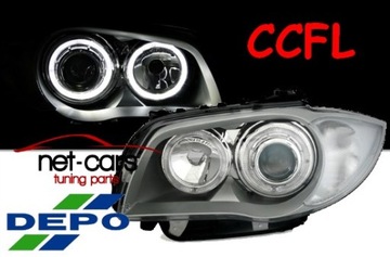 Лампы фары bmw e81 e87 angel глаза led ccfl хром фото №1