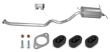 Глушник кінцевий hyundai santa fe poj.2,0+2,4 +2,0 дизель 00-06r.+zestaw фото №1