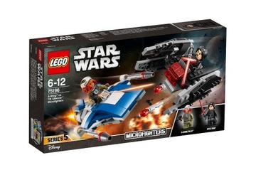 ### lego звездные войны 75196 a - wing kontra tie глушник microfighters, фото