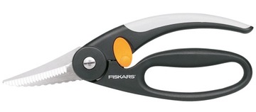 Fiskars scissors for fish durable sturdy sharp zakowane blade, фото