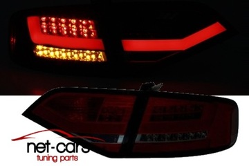 Фонари задние audi a4 b8 седан неон led подсветка rg без led подсветка, фото