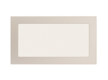 Lattice fireplace ventilation 17x30 creamy without chimney metal gridded, фото