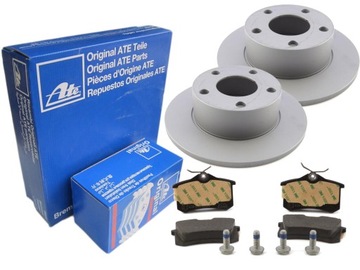 Тормозные диски+ колодки ate зад vw passat b5 b5fl 245mm, фото