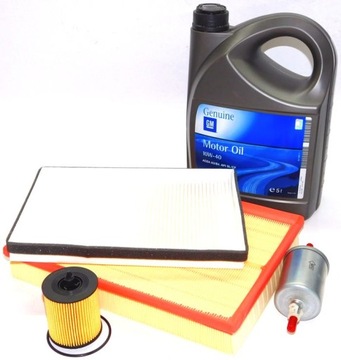 Oil gm 10w40+ 4 x filter opel vectra c 2. 0t 2.2 16v gasoline, фото