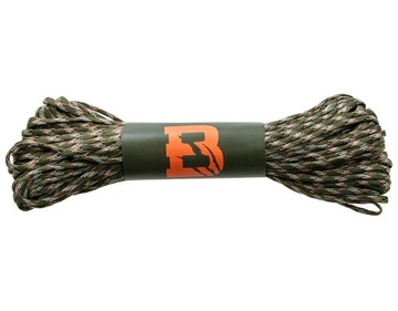 Тросик парашутна paracord badger outdoor 550 woodland 30 m, фото
