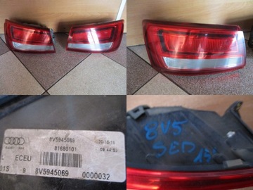 Right headlight audi a3 8v5 8v 2015 sedan 8v5945069, фото