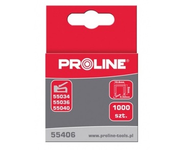 Proline staples tempered type g 6mm 1000szt. - 55406, фото