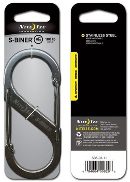 Nite ize s-biner#5 steel carbine hook-and-loop fastener, фото