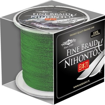 Wicker mikado nihonto fine braid green 0, 30 mm x 300 m, фото