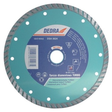 Dedra disk diamond turbo 125mm/ 22, 2mm h1101, фото