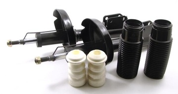Shock absorbers x2 front renault clio 2 thalia+bumpers+protection, фото