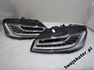 Headlights audi a8 4h restyling full led matrix 4h0941035 36, фото