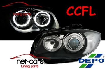 Фонаря рефлекторы bmw e81 e87 angel глазки depo ccfl, фото
