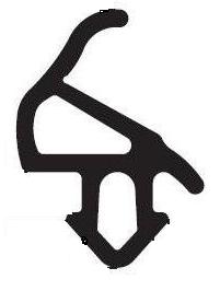 Gasket to windows pvc profiles aluplast s-1559, фото