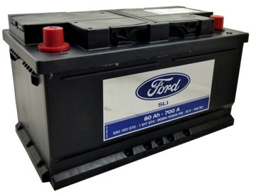 Battery 12v 80ah 700a right+ original ford sli 1917574, фото