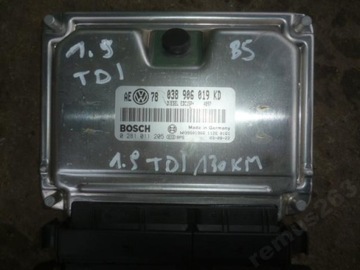 Компьютер passat b5, a4 1.9 tdi, 038906019kd, фото