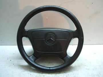 Mercedes sl r129 w124 w140 steering wheel з airbag brown!!!, фото