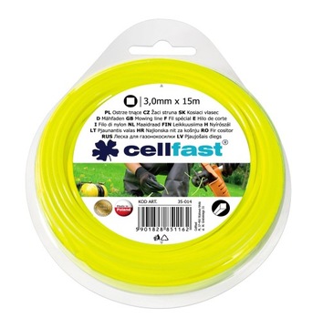 Cutting line cellfast standard 35 - 014 3mm 15m square, фото