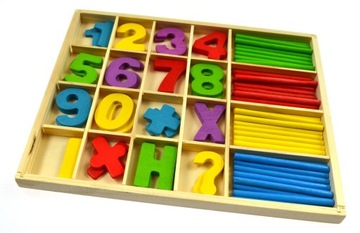 Educational wooden set to training account, фото