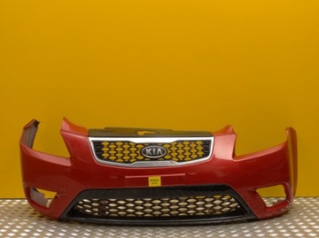Kia rio 3 рестайлинг 2010 2011 бампер передний решетка, фото