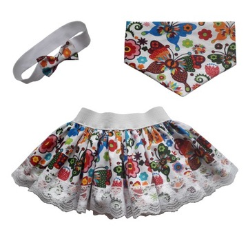 Skirt girlish bib clamp scarf, фото