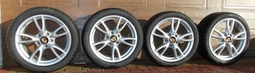 Диски porsche 911 997 18 хорошее состояние шины зима 7. 5mm, фото