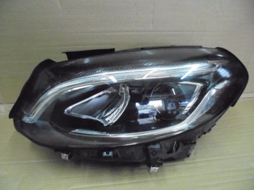 Mercedes b - class w246 front headlight left full led, фото