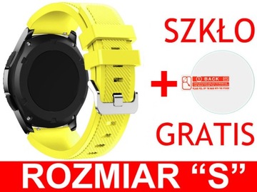 Yellow strap samsung galaxy clock 46mm size s, фото