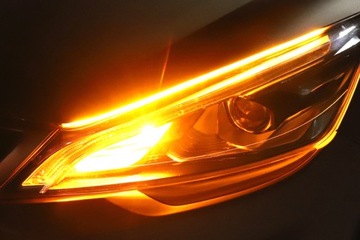 Вогня drl led підсвідка пливучий сигнал повороту динамічні анімація, фото