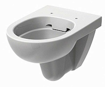 Geberit selnova oval round pallet toilet suspended to rack, фото