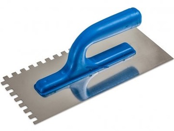 Trowel stainless steel gear 130x270mm package 10x10 teeth, фото