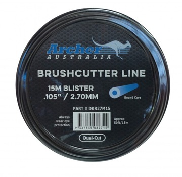 Cutting line з core archer 2. 7mm 15m round to braids 1 subcutters, фото