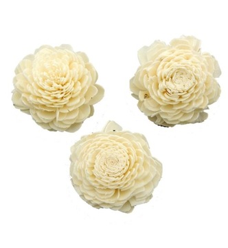 Shola flowers white 3 pcs dryer exotic szola, фото